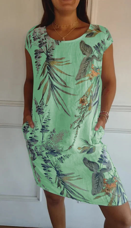 Lily™ Cotton and linen dress