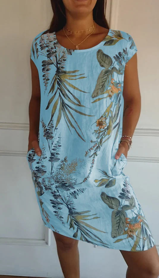 Lily™ Cotton and linen dress