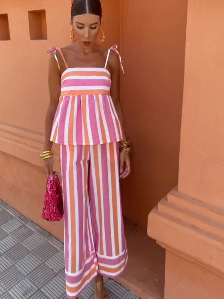 Hanna™ | Summer set with printed pants