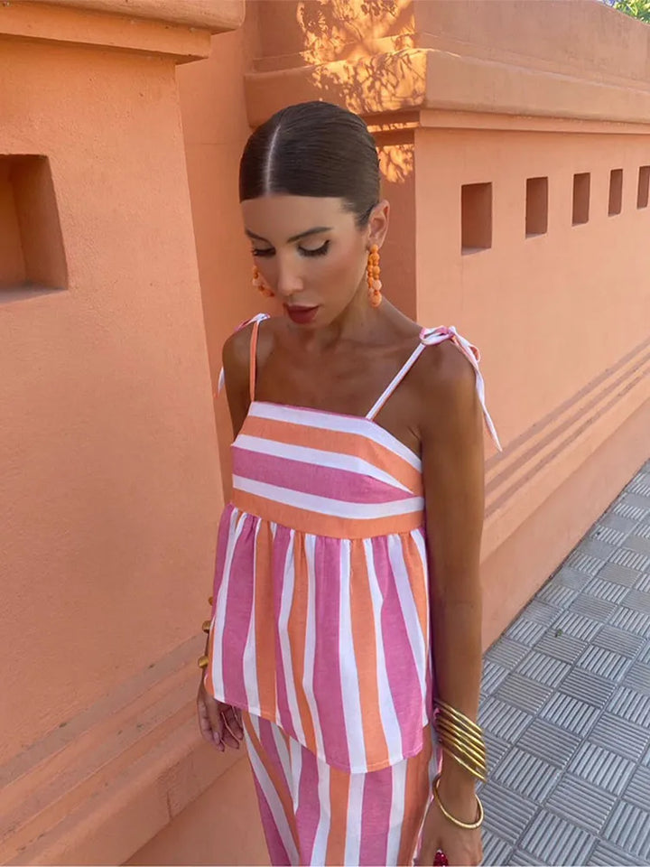 Hanna™ | Summer set with printed pants