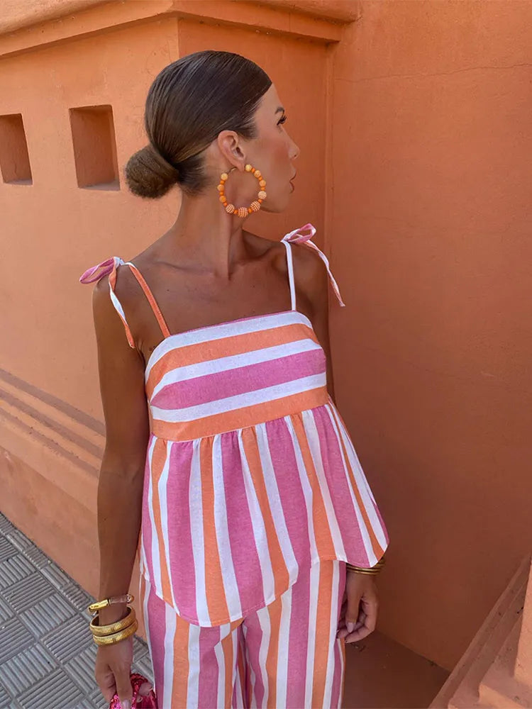 Hanna™ | Summer set with printed pants