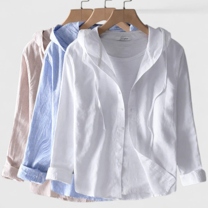 Rosa | Elegant Hooded Blouse