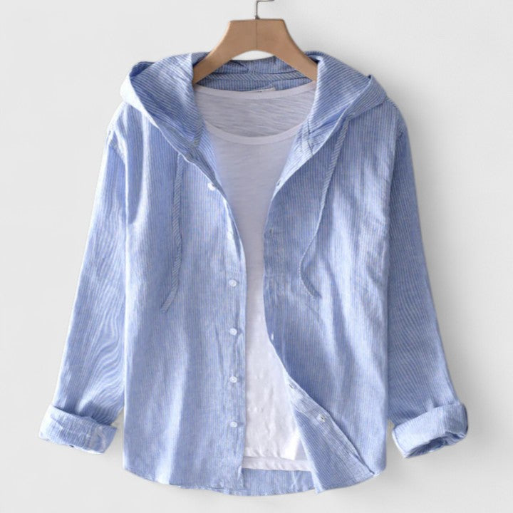 Rosa | Elegant Hooded Blouse