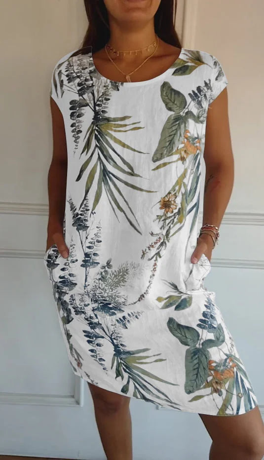 Lily™ Cotton and linen dress