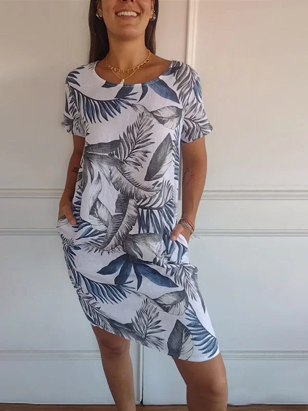 Lily™ Cotton and linen dress